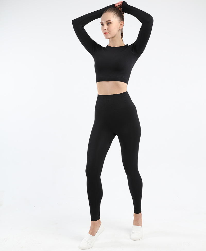 Casual Sports Solid Color Round Neck Tracksuit T-shirt Leggings display picture 43