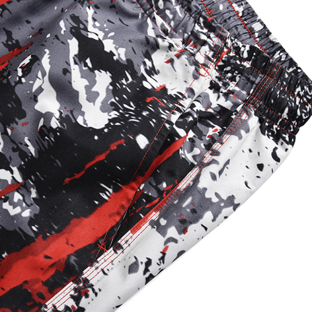 Colour Printed Beach Pants Trend Loose Leisure Men’s Shorts