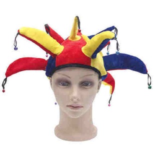 Children's Day Masquerade Props Costume Halloween Supplies Performance Headwear Striped Clown Hat Makeup Clothing