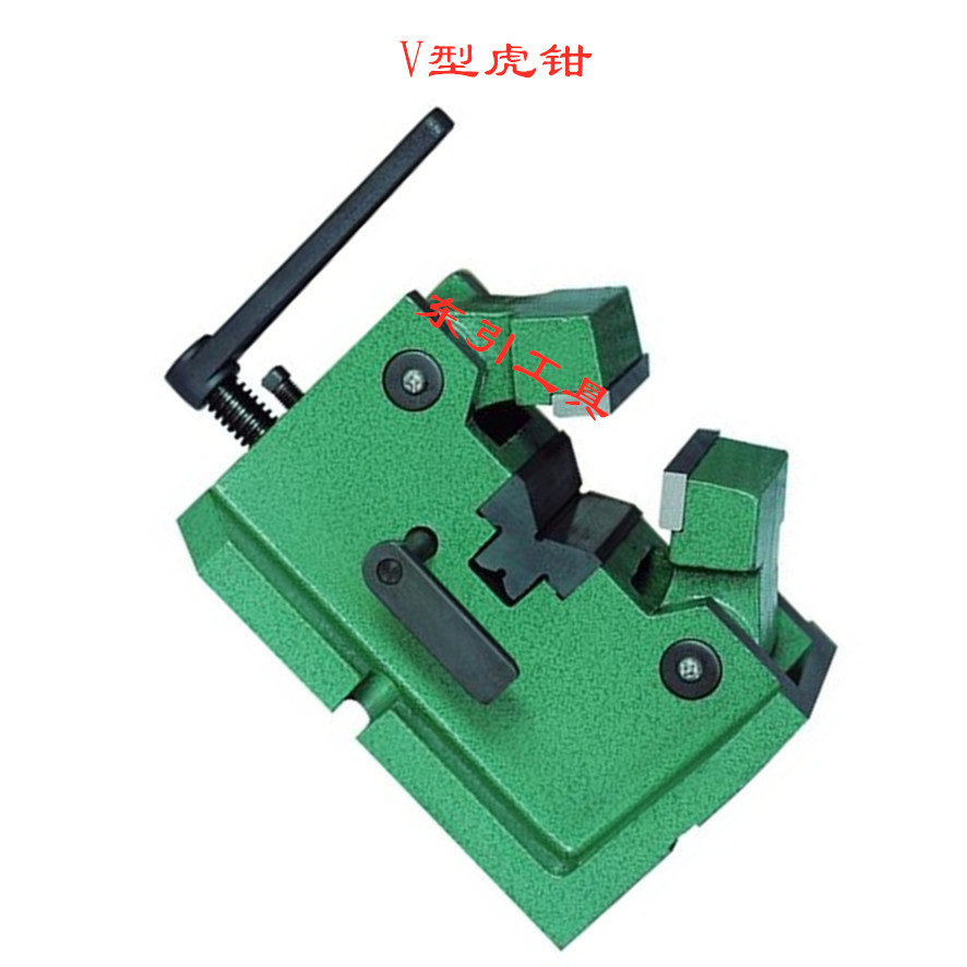  出售V型虎钳 夹圆形物体钢管 圆柱形中心虎钳4寸平口钳台虎钳