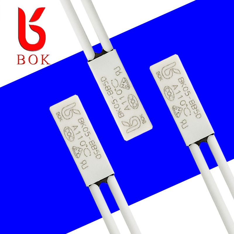Baokai in stock small Volume 2A normally closed plastic shell 40-130 degrees transformer coil temperature switch