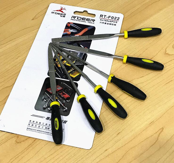 金刚石锉刀金刚石套装平头圆三角搓刀合金什锦小钢锉金刚砂挫刀