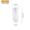 Japanese -style creative colorful hammers goal glass glass house crystal glass transparent fruit juice drink milk cup