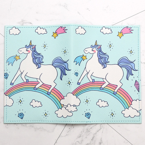 Unicorn Unicorn PU Imitation Leather Passport Case Travel Passport Protection Bag Document Passport Holder