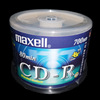 MAXELL麦克赛尔商务银色CD-R 48X空白光盘刻录盘MQ空光碟 50片桶