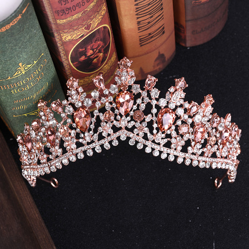 Hairpin hair clip hair accessories for women Crown Crystal Crown headband large Baroque crown lady headdress