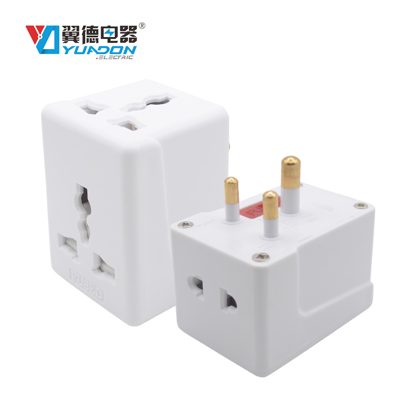 翼德一出三小南非转换插头多国通用孔 小南非旅行转换插头批发