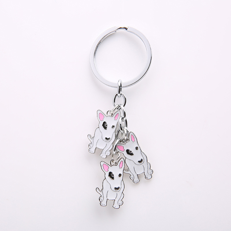 25g Weight Slip-on Clasp Closure Type Keychain Classification 1 Piece Quantity Daily Occasion Zinc alloy Material Dog Pattern Unisex Gender Cute Style 1 Piece Cute Dog Zinc Alloy Unisex Slip-on Keychain 3