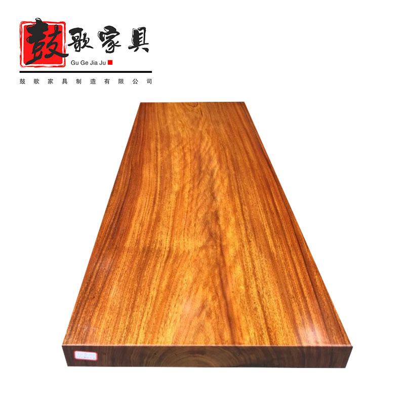 奥坎实木大板茶桌奥坎大板桌原木大班台办公桌椅组合经理桌总裁桌|ru