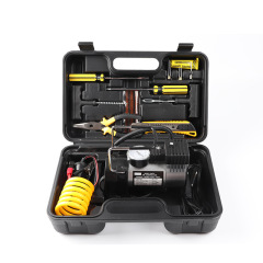Vehicle-mounted air pump 12V double-cylinder multi-functional electric car portable high-pressure pump tool box