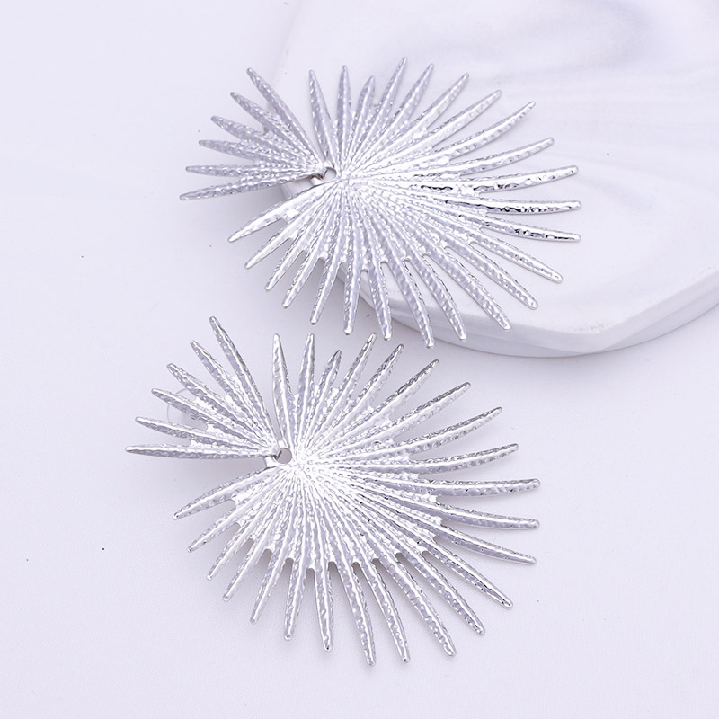 Geometric Pattern 1 Pair Exaggerated Geometric Plating Alloy Drop Earrings