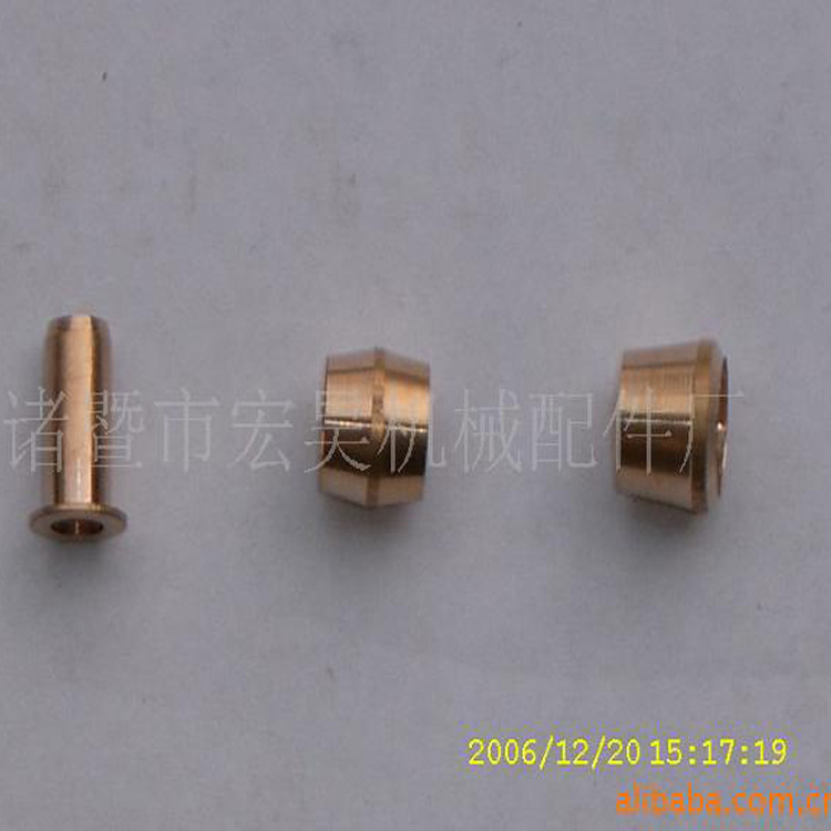 供应优质材料尼龙管卡套内芯 卡套式铜接头 高档尼龙管卡套内芯