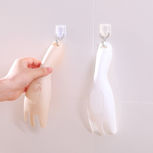 Home drainage basket plastic rice washing tool, washing rice and vegetables scoop sieve kitchen rice drainage basin, household thickened utensils