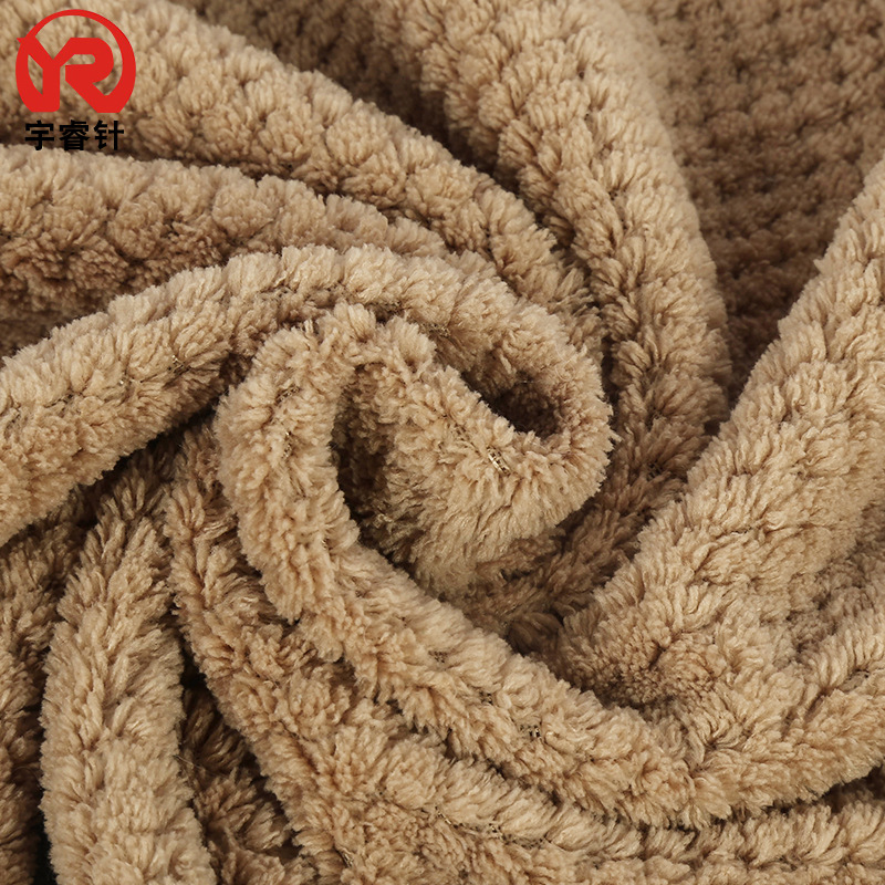 珊瑚绒涤棉双面珊瑚绒 法兰绒面料阳离子珊瑚绒毛毯家居珊瑚绒