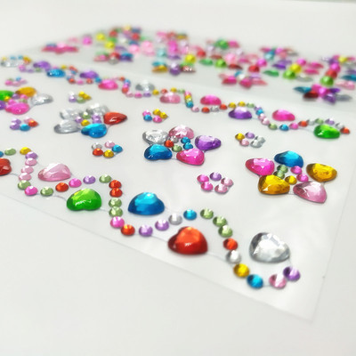 children Makeup stage perform Diamonds Stick children Twinkle crystal Acrylic Reward Sticker Stickers straps