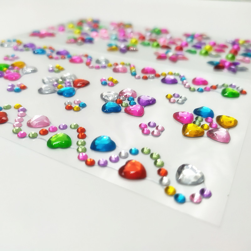 children Makeup stage perform Diamonds Stick children Twinkle crystal Acrylic Reward Sticker Stickers straps