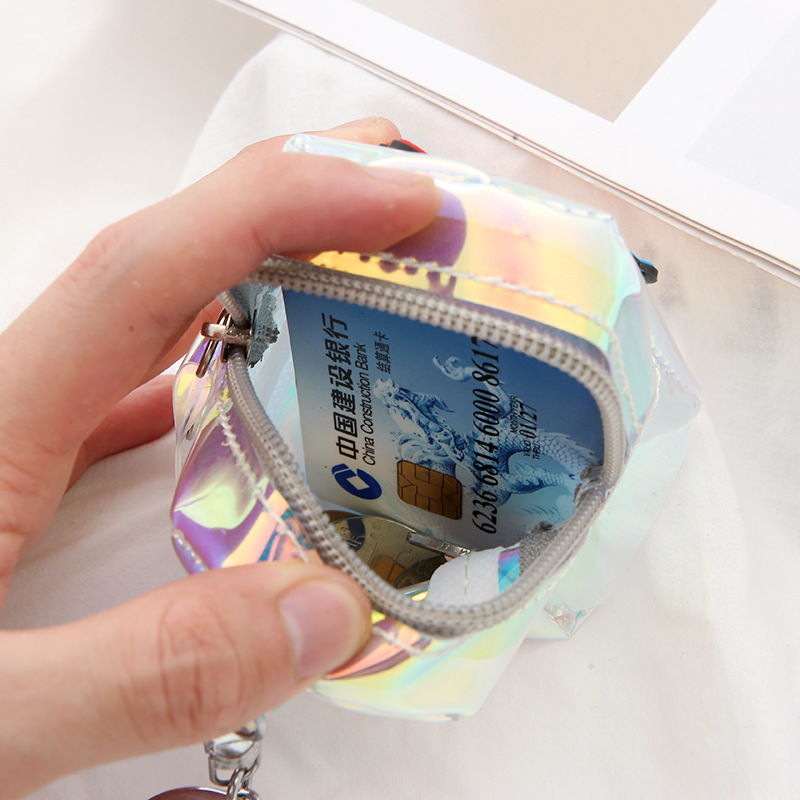 Vente Chaude Creative Cartoon Alpaga Portefeuille Dames Pvc Laser Porte-monnaie En Gros display picture 10