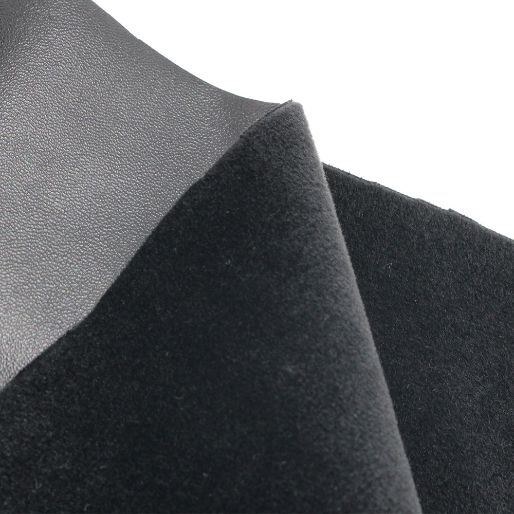 大量供应四面弹仿皮打底裤面料 氨超pu涂层 大弹力不露底