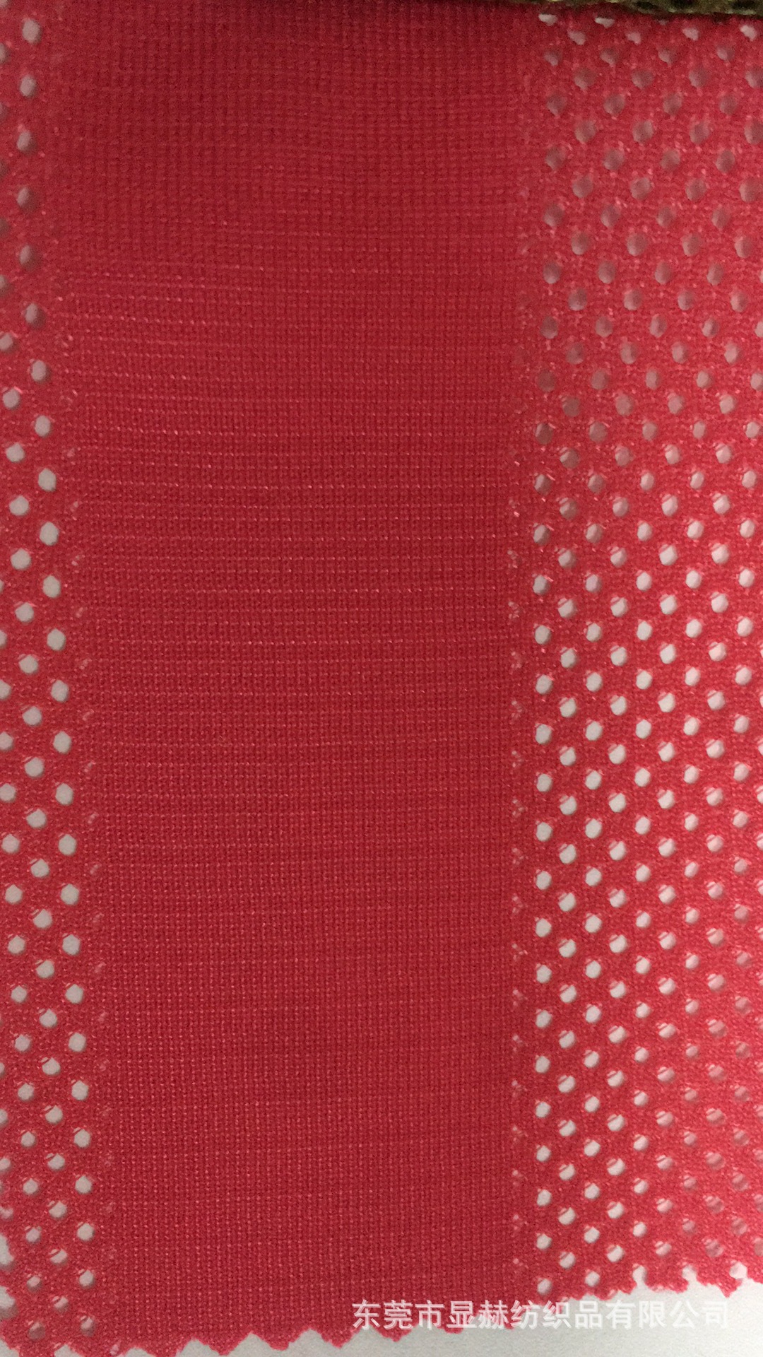 福建长乐产地 现货直销 运动面料 50D中眼条纹网眼布 球衣面料