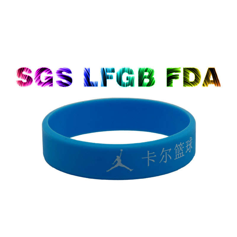 廠家定制 夜光矽膠手環 運動手環無字現貨定制印刷logo 刻字腕帶