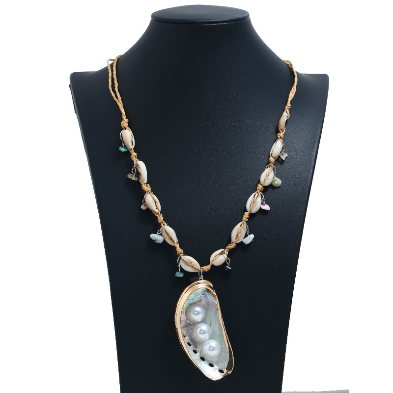 Holiday, Travel Occasion Alloy, Shell Material Hawaiian Beach Starfish Shell Alloy Shell Wholesale Necklace