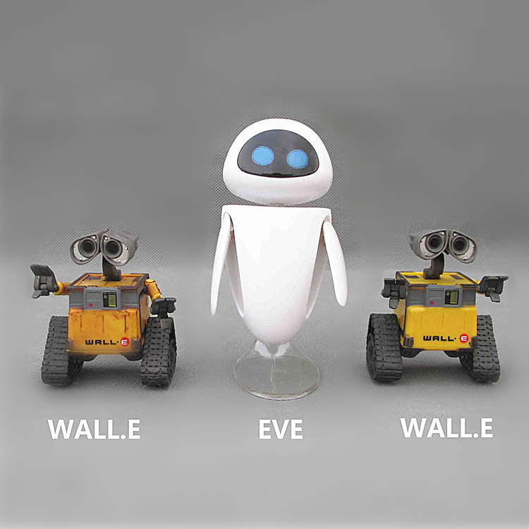 盒装 机器人总动员 瓦力 伊娃 关节可动 玩偶 摆件模型