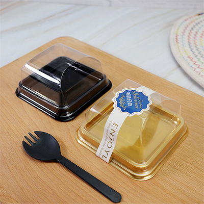Caja de Benzang, caja de blister transparente de nieve única, caja de blister cuadrada de horneado, punto oeste, caja de embalaje de alimentos PET, grado de alimentos