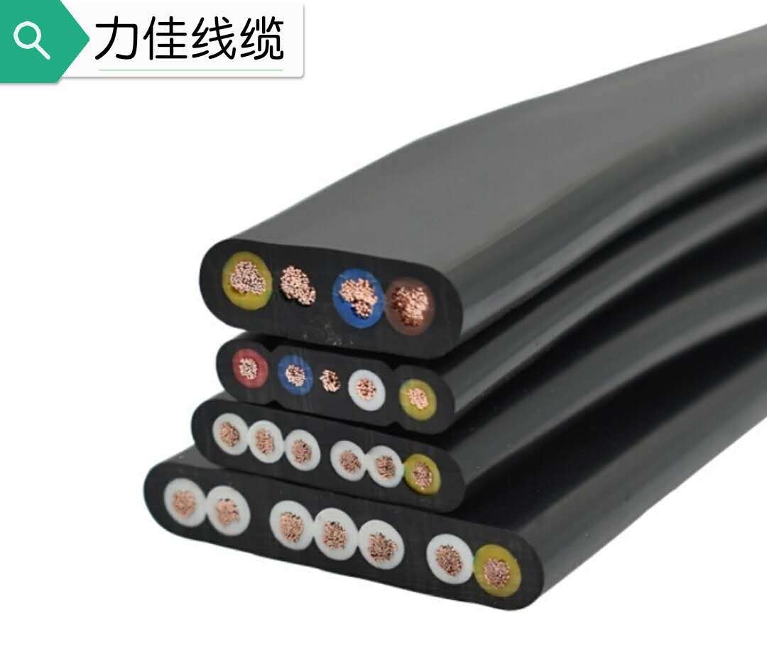 扁电缆TVVBP24*0.75平方屏蔽扁平线行车线伸缩电动门卷闸门电梯线
