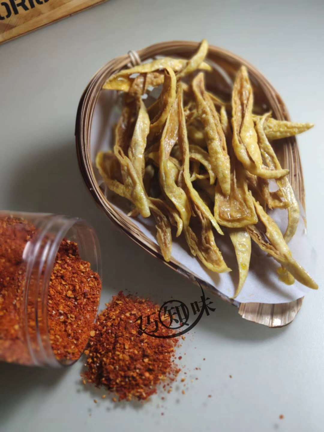 开江特产巧知味豆笋手工制作本色原味素食不是豆筋一件批发三层