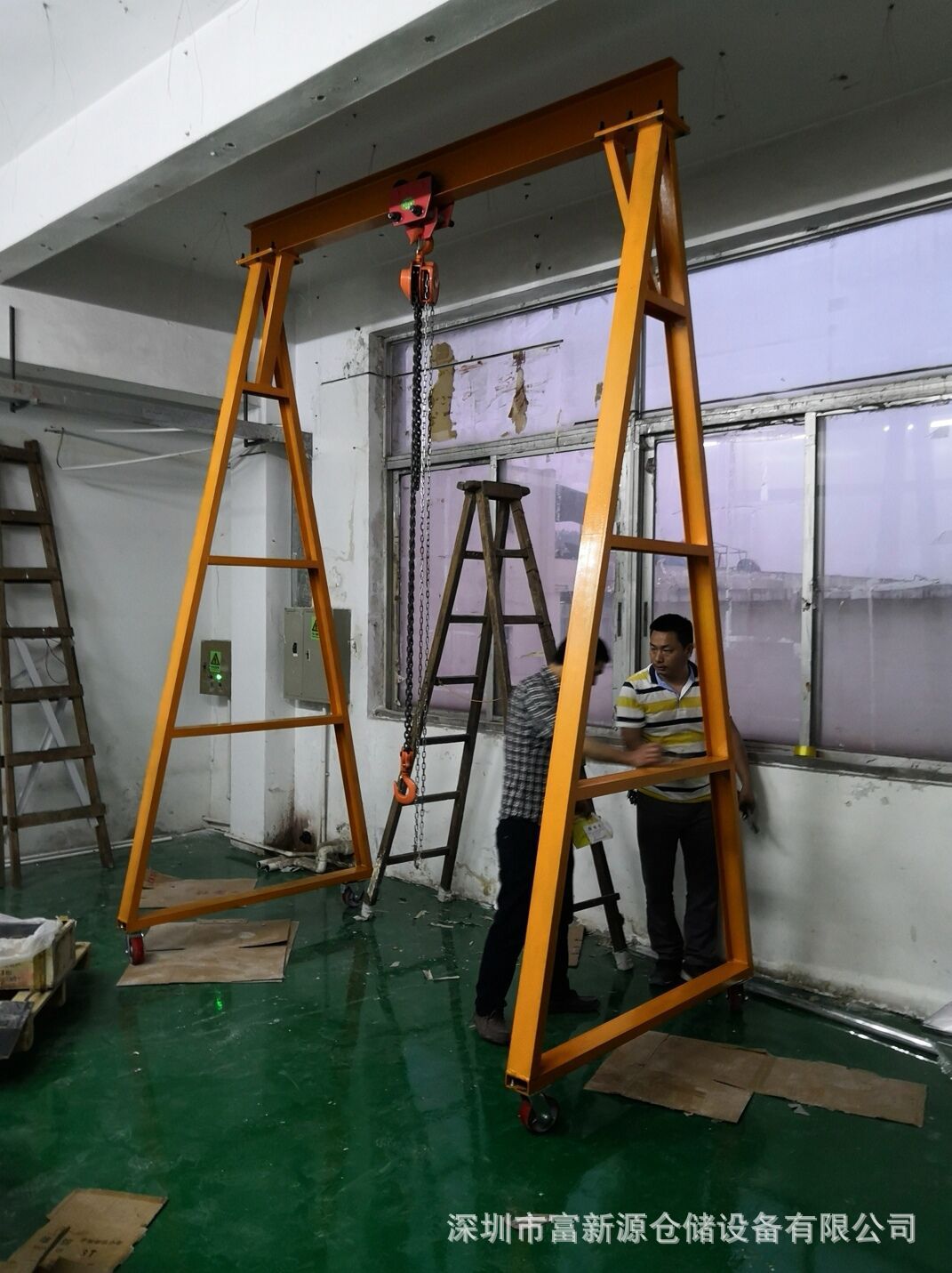 可拆装起重吊架图片 1吨移动起重吊架价格 工字钢横梁起重吊架厂