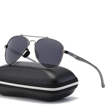 新款太阳镜镁铝男士金属框太阳眼镜欧美墨镜男跨境潮款可定制1075