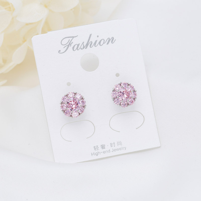 Studs Come And Go With The Same Zirconia Earrings display picture 15