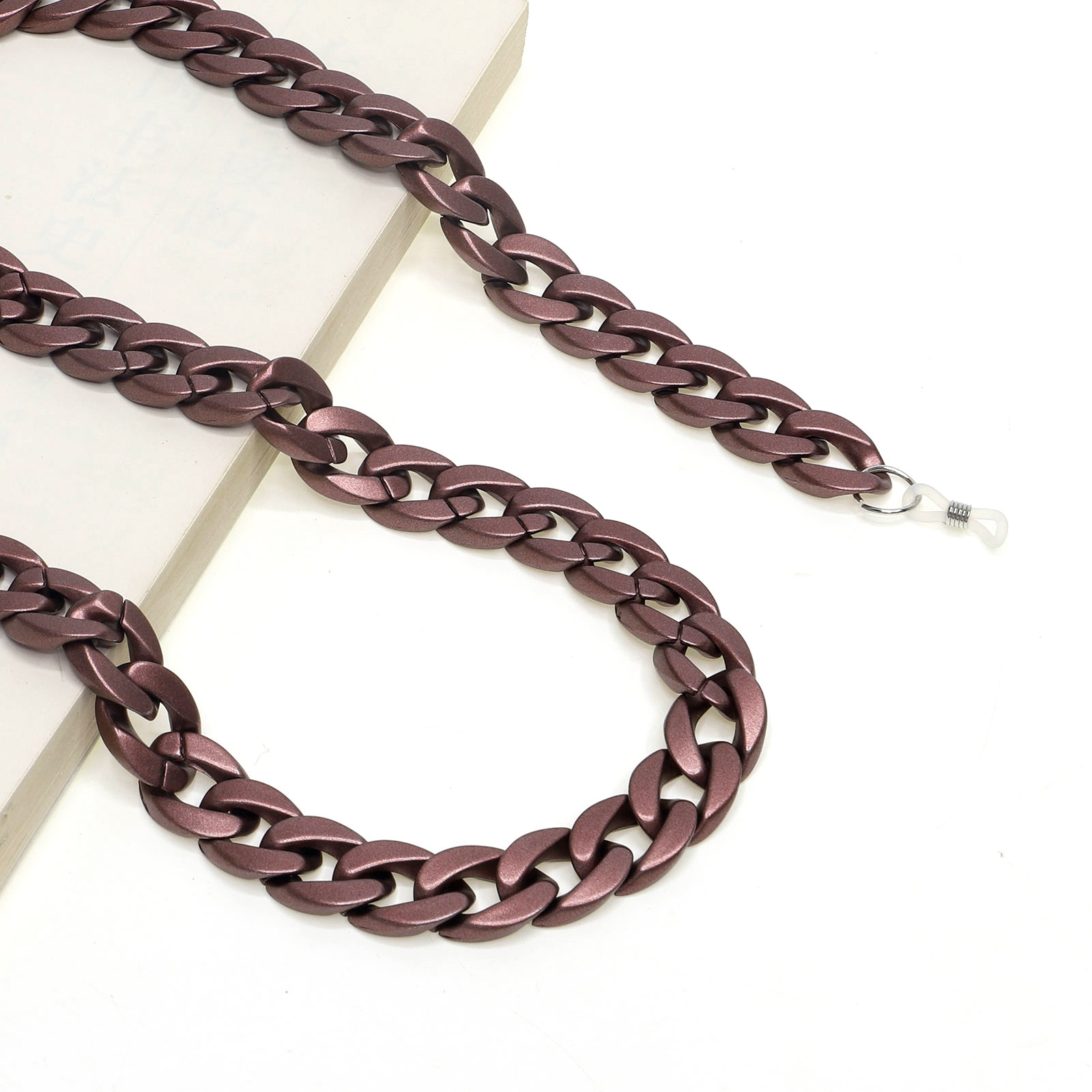 58g Weight Gold, Silver, Black Color Fashion Acrylic Matte Glasses Chain 4