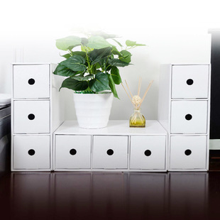 Direct selling wholesale A4 paper desktop storage box student file storage box multi-layer drawer storage cabinet