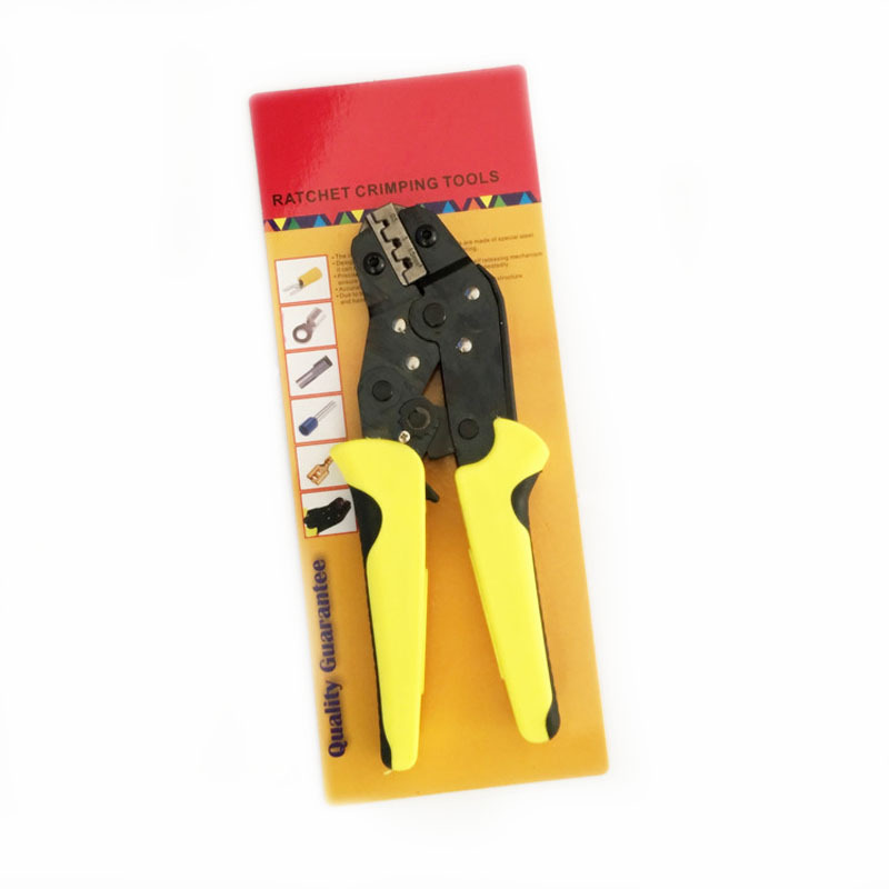 TAB压线钳多功能新款绝缘端子钳工具 插簧端子省力棘轮压接钳批发