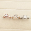 Diamond wedding ring, jewelry, zirconium, ring with stone, accessory, Korean style, wholesale