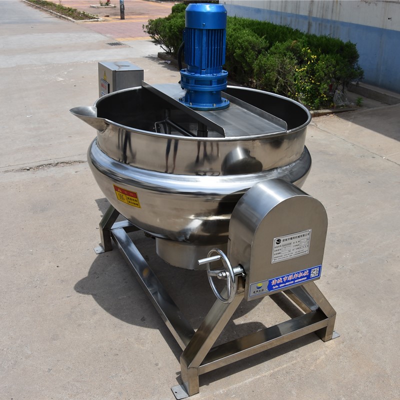 可倾夹层锅 酱料炒锅 瓣酱熬制夹层锅 带搅拌红油火锅底料炒锅