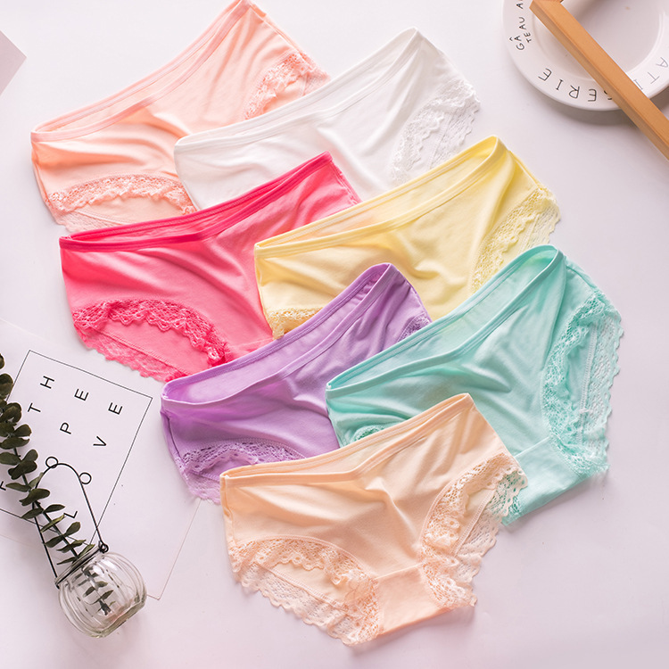 [Explosion models recommended] 017 Women's underwear modal ventilation sexy Lace lace Triangle pants