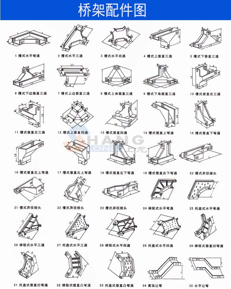 电缆桥架价格 桥架安装 桥架规格型号 价格表 100*200*1.0桥架