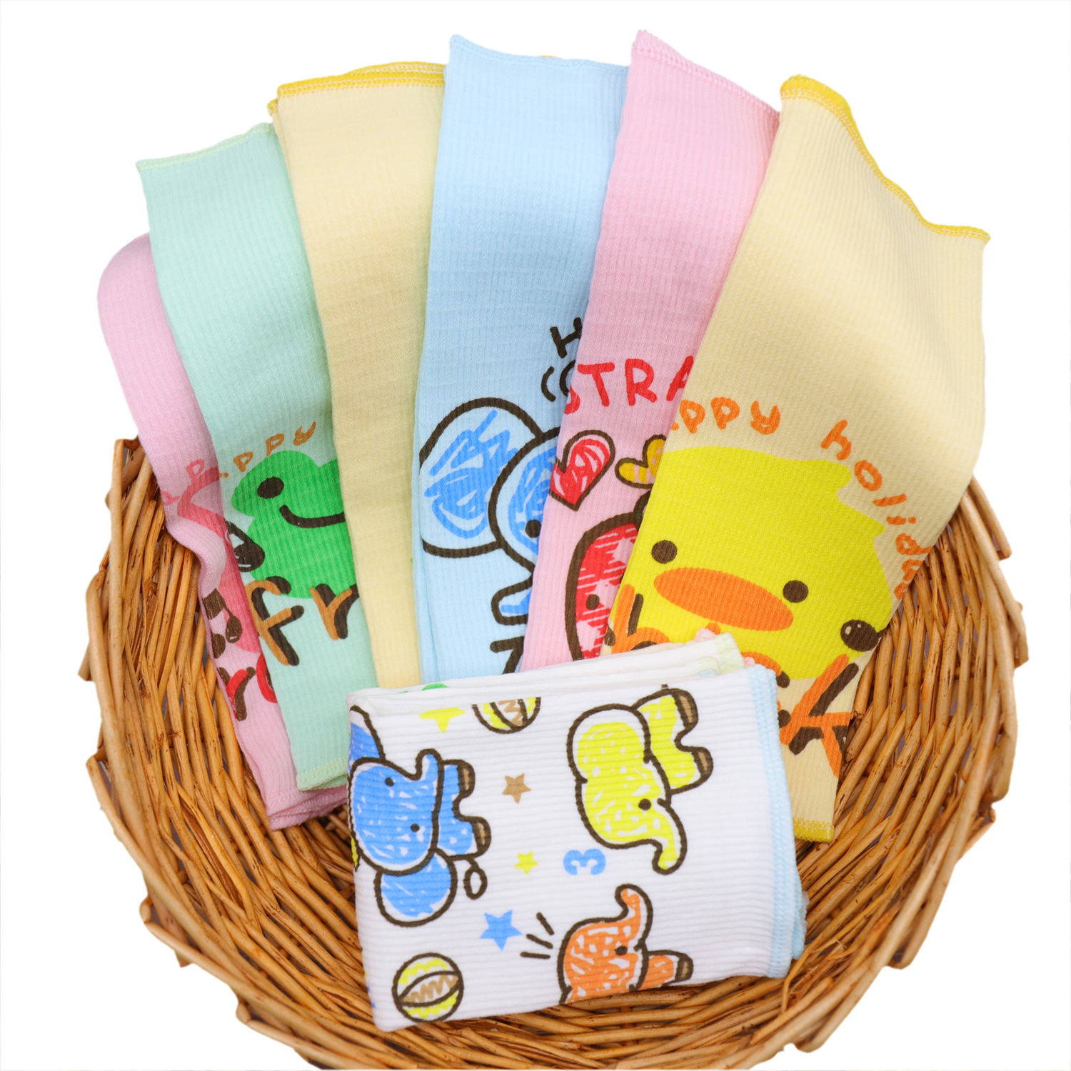 2020新品跨境新生兒寶寶純棉彈力護肚圍嬰兒卡通單層腹圍護臍帶