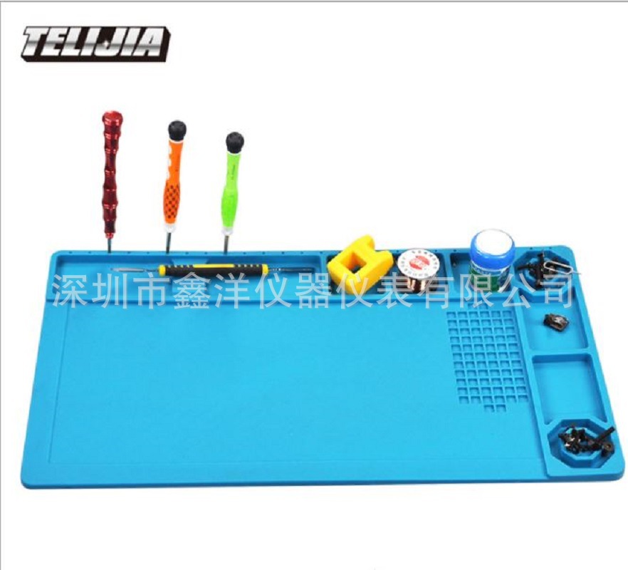 503 防高温隔热垫 数码维修拆卸硅胶工作台螺丝零件多格收纳垫