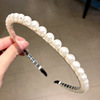 Brand headband from pearl handmade, fishing line with beads, hair accessory, South Korea, internet celebrity