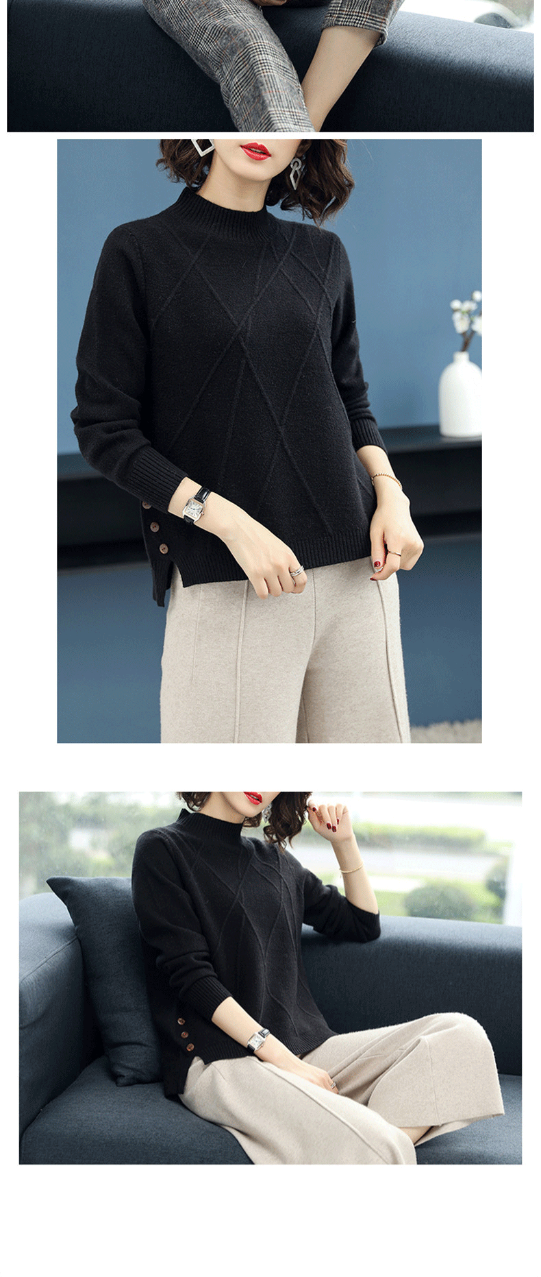 Pull femme en Fibre de polyester Polyester  - Ref 3414128 Image 20