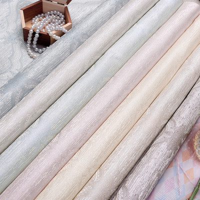 厂家直销高端环保纱线无缝墙布墙纸 电视背景墙 提花素色壁布壁纸|ms