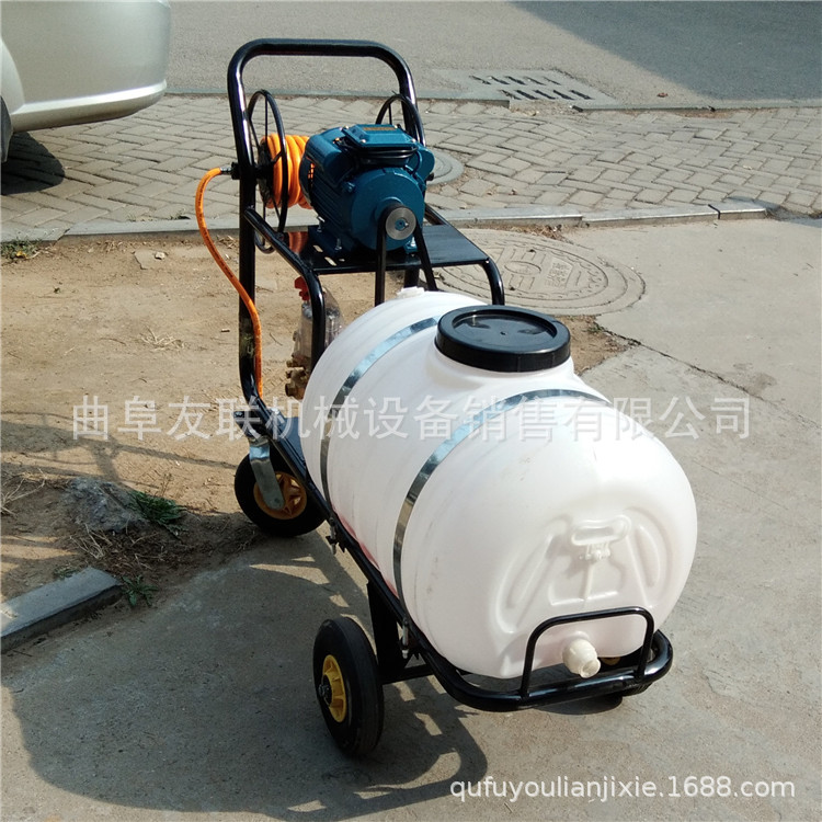 手推式高压喷药机 园林喷雾器 400升汽油高压喷药机  60