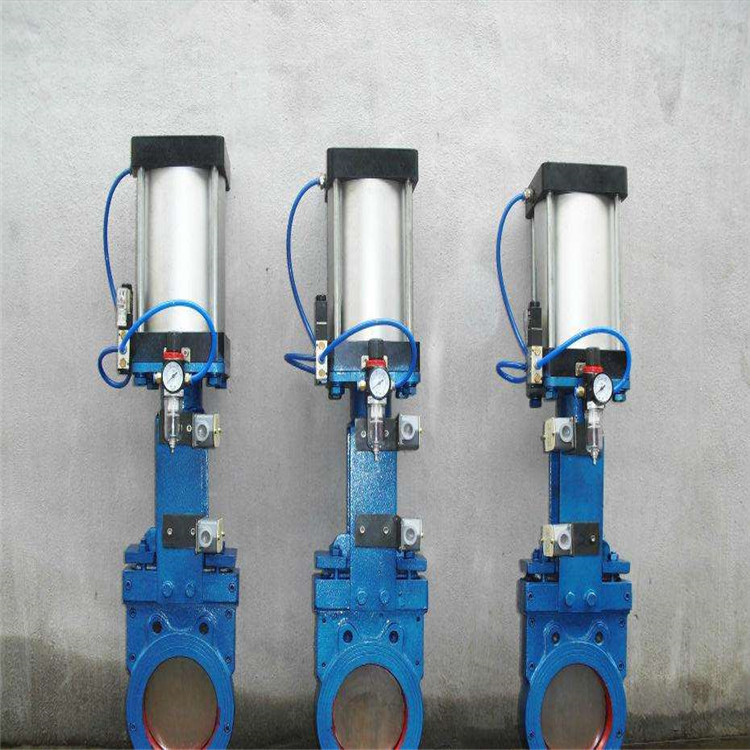 气动刀型闸阀 气动浆料阀 Z673X-10C DN600 气动插板阀