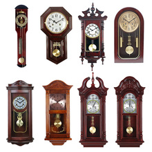 正品老式中式风水实木机械壁挂钟客厅座钟摆钟止报铜机芯摇摆钟表