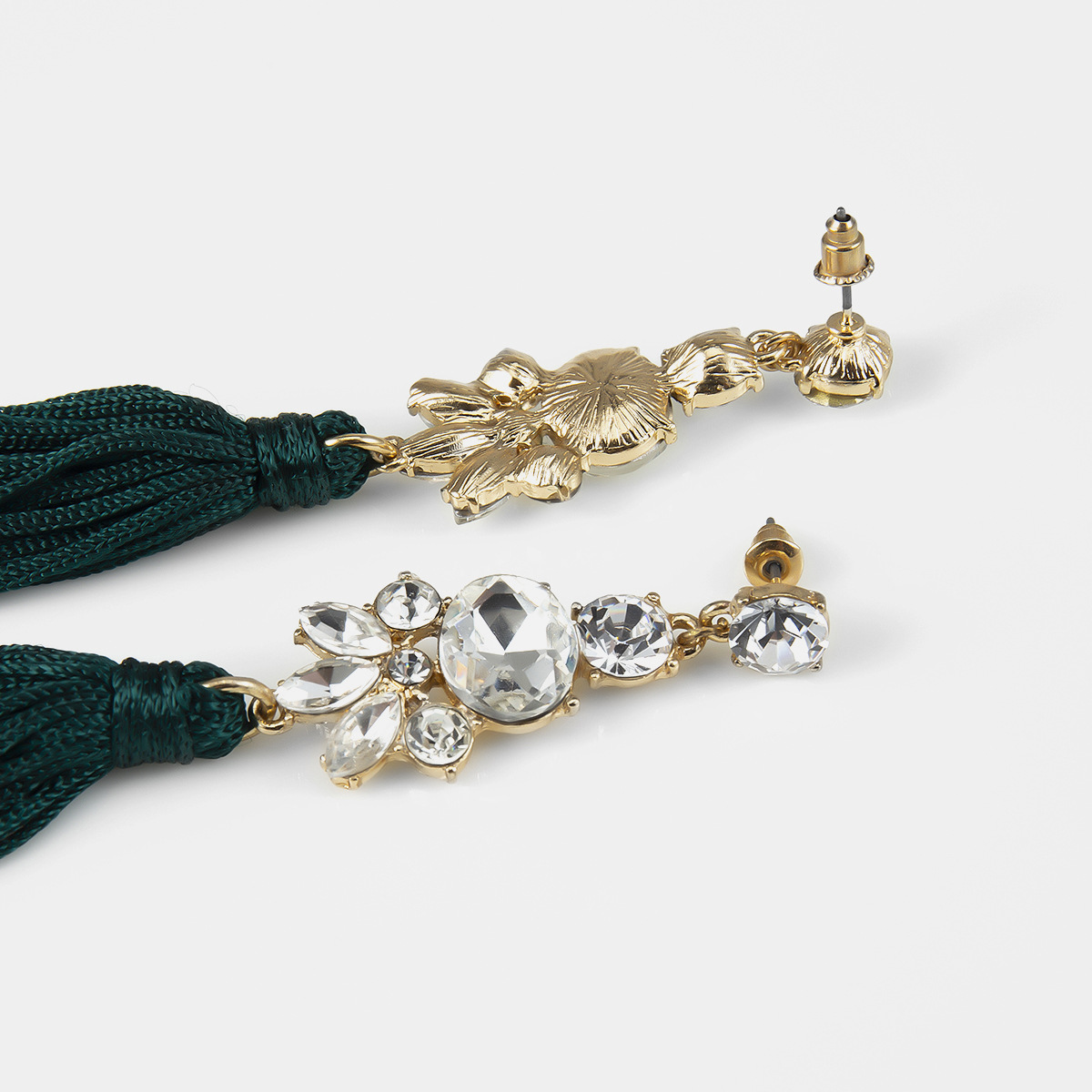 Jewelry Minimalist, Personalized, Fashionable, Handmade With Ethnic Style, Long Geometric Tassels And Diamond Earrings_voghion.com