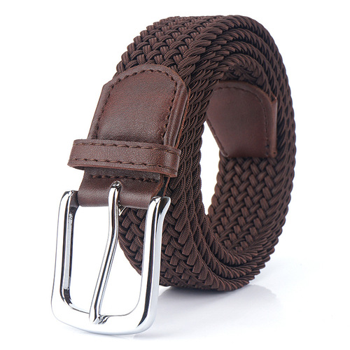 New silk elastic woven elastic belt wholesale factory direct sales men's and women's belt canvas belt