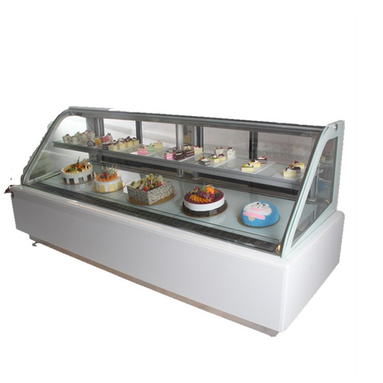 2019新款2.0米立式大双弧除雾玻璃冷藏水果慕斯蛋糕柜